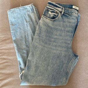Abercrombie and Fitch Curve Love Ultra High Rise 90s Straight Jean